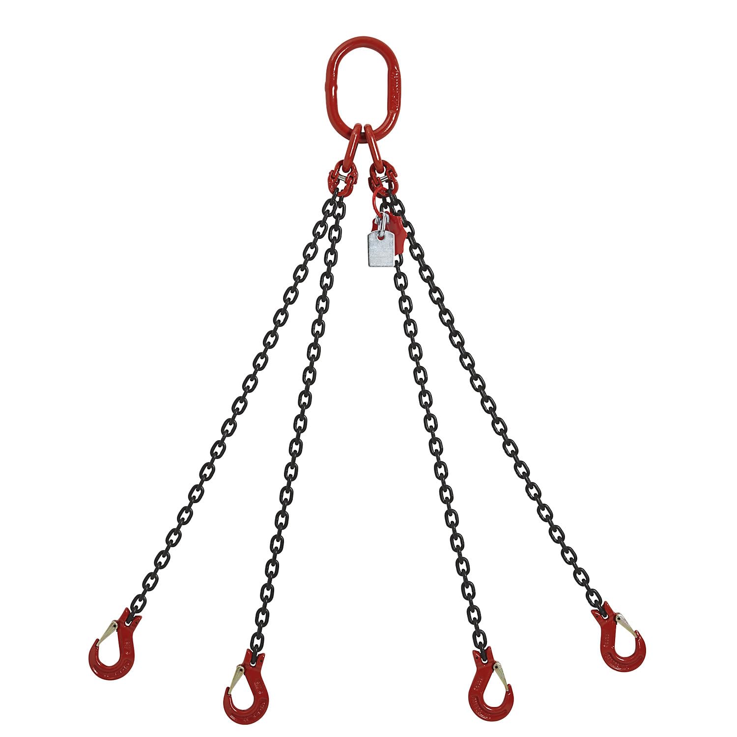 kaiserkraft | Anschlagkette GK8 | Tragfähigkeit 4250 kg, Kettenstärke 8 mm, Nutzlänge 2 m, 4-strängig
