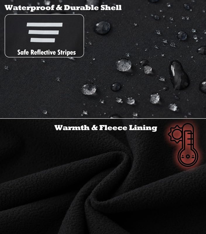 GGleaf Men's Softshell Vest Windproof Lightweight Golf Vest Outerwear with Pockets, Sleeveless Jacket for Sports - Image 4