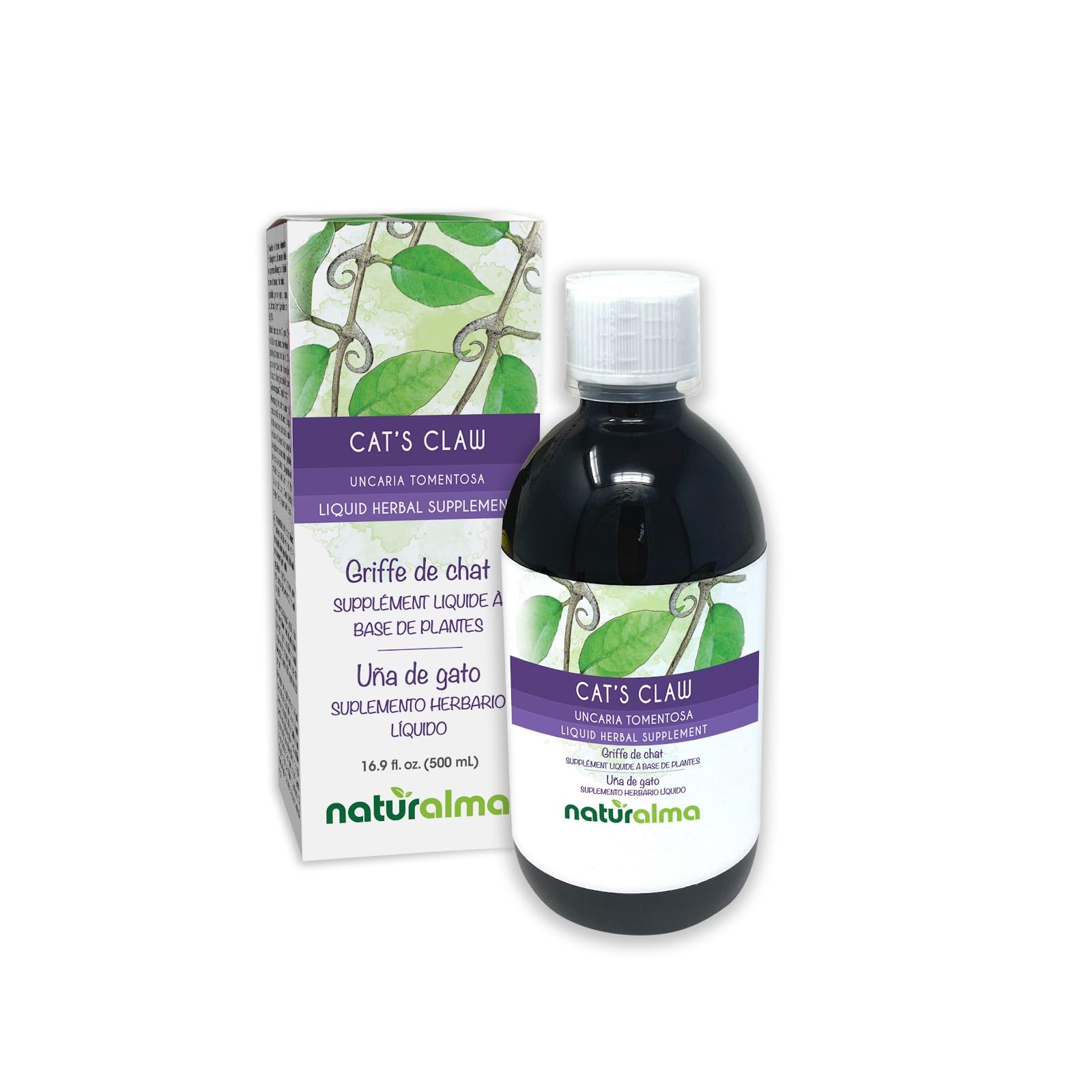 Naturalma Cat's Claw (Uncaria tomentosa) bark Alcohol-Free Tincture - 4 fl oz Liquid Extract in Drops - Herbal Supplement - Vegan — Amazon image 9