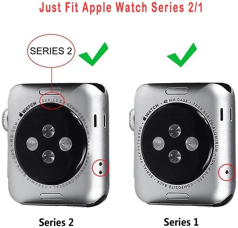 Compatible with Apple Watch Band with Case 38mm, MAIRUI Rugged Protective G Shock Replacement Wristband for Apple Watch Series 3/2/1, iWatch Nike+/Sport/Edition (Pink)