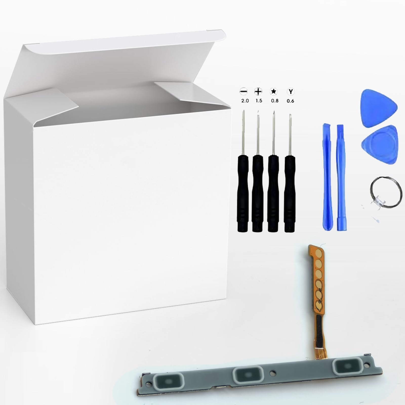 for Sam Sung Galaxy S22 Ultra 5G Power Button Flex Cable Ribbon Replacement - Volume Button Flex Cable Ribbon Replacement Part for Sam Sung Galaxy S22 Ultra 5G SM-S908 with Repair Tool