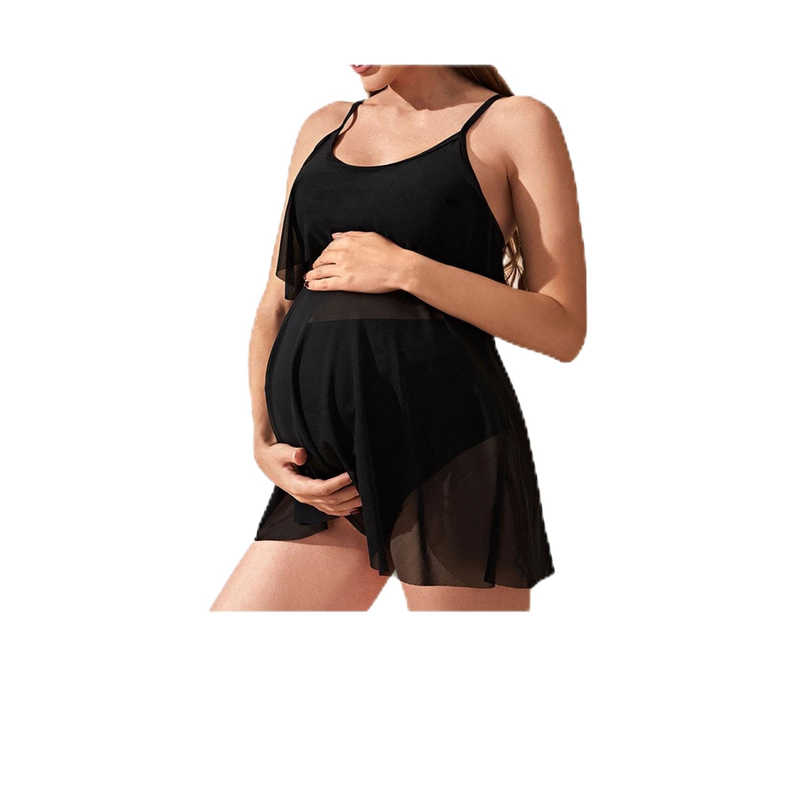 Maternity Swimsuit Soft Summer Portable Costume Swimming Swimdress Beachwear