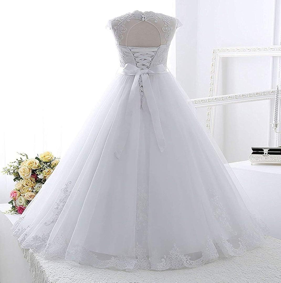 Generisch Vestidos de Primera Comunión Blanco Encaje Flores Niñas Vestidos Niños Vestido de