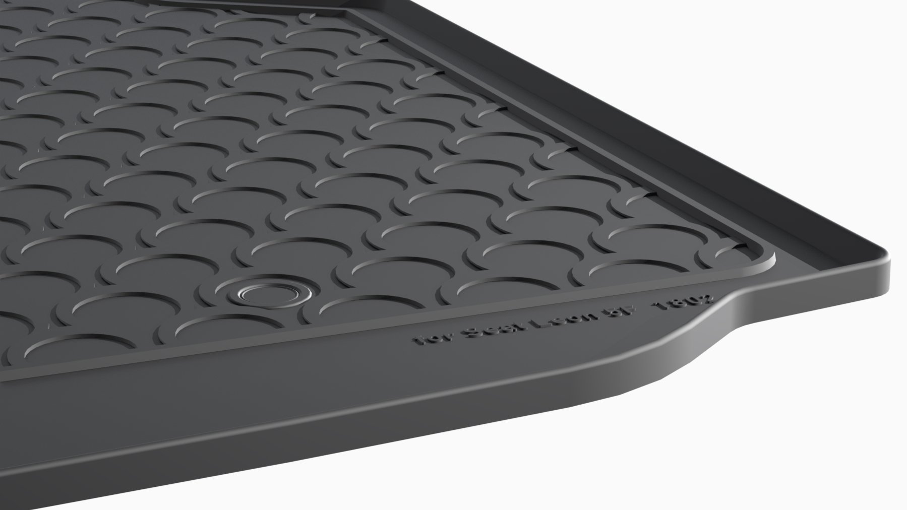 Gledring Tapis de Coffre Rubbasol (Caoutchouc) sur Mesure | compatible avec Seat Leon 5F 5-portes 2013-2020