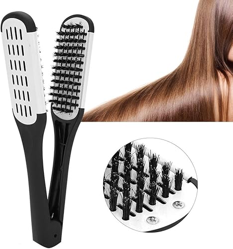 Miniatura 5 de Peine Alisador De Cabello Cepillo Doble Cara Para Planchar Palo Plastico El Pelo Alisador De Cabello Pinzas V Peine Plancha Profesional En Forma C