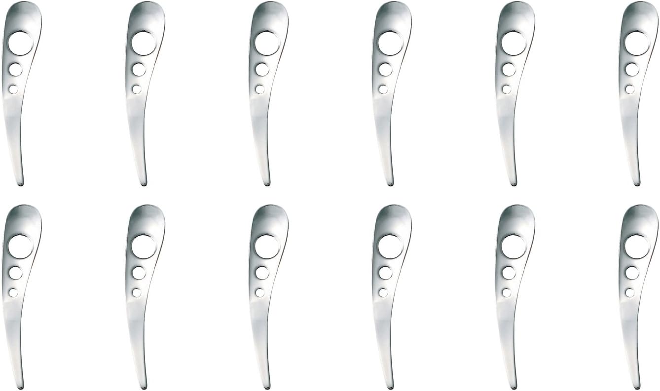 ミヤザキ食器 Beloinox BI0409-DS(12) Accessory Collection Demitas Spoon, Set of 12, Shine