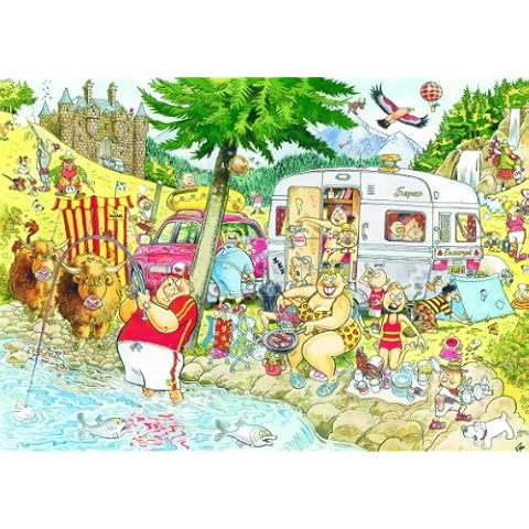 Wasgij Mystery Camping Commotion Puzzle Cover