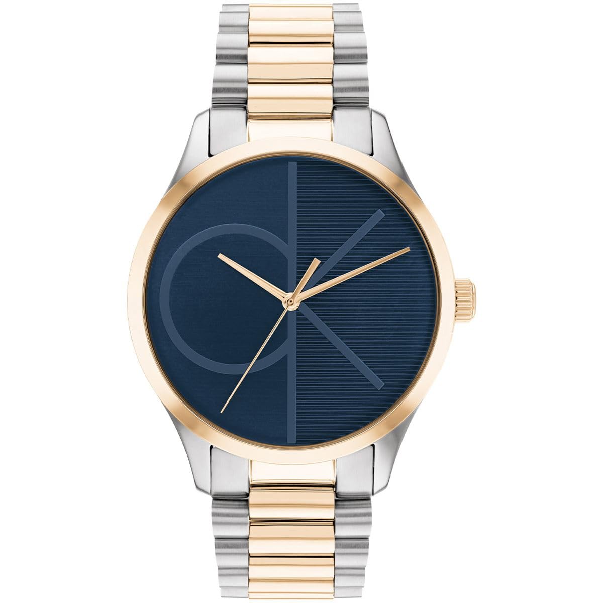 Calvin Klein Analogue Quartz Watch Unisex with Two-Tone Stainless Steel Bracelet - 25200165