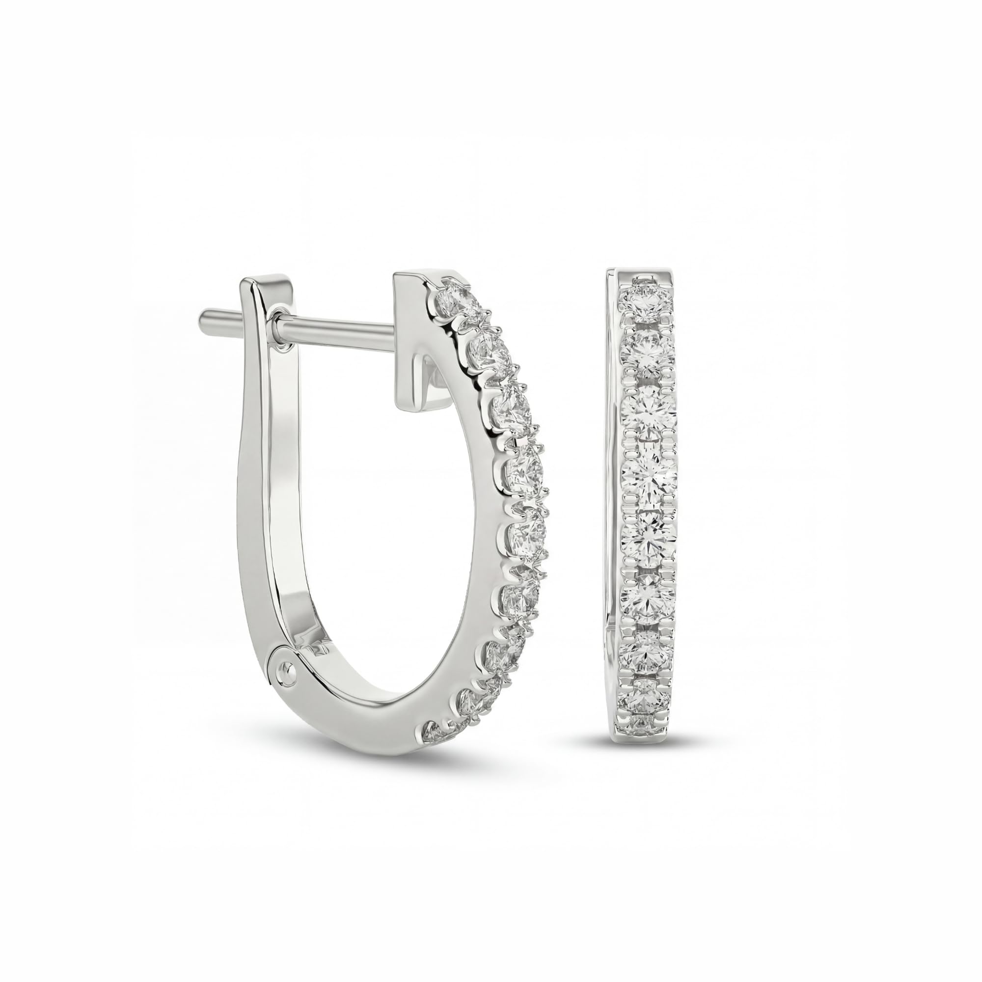 PRIVOSA Diamond Huggie Hoops