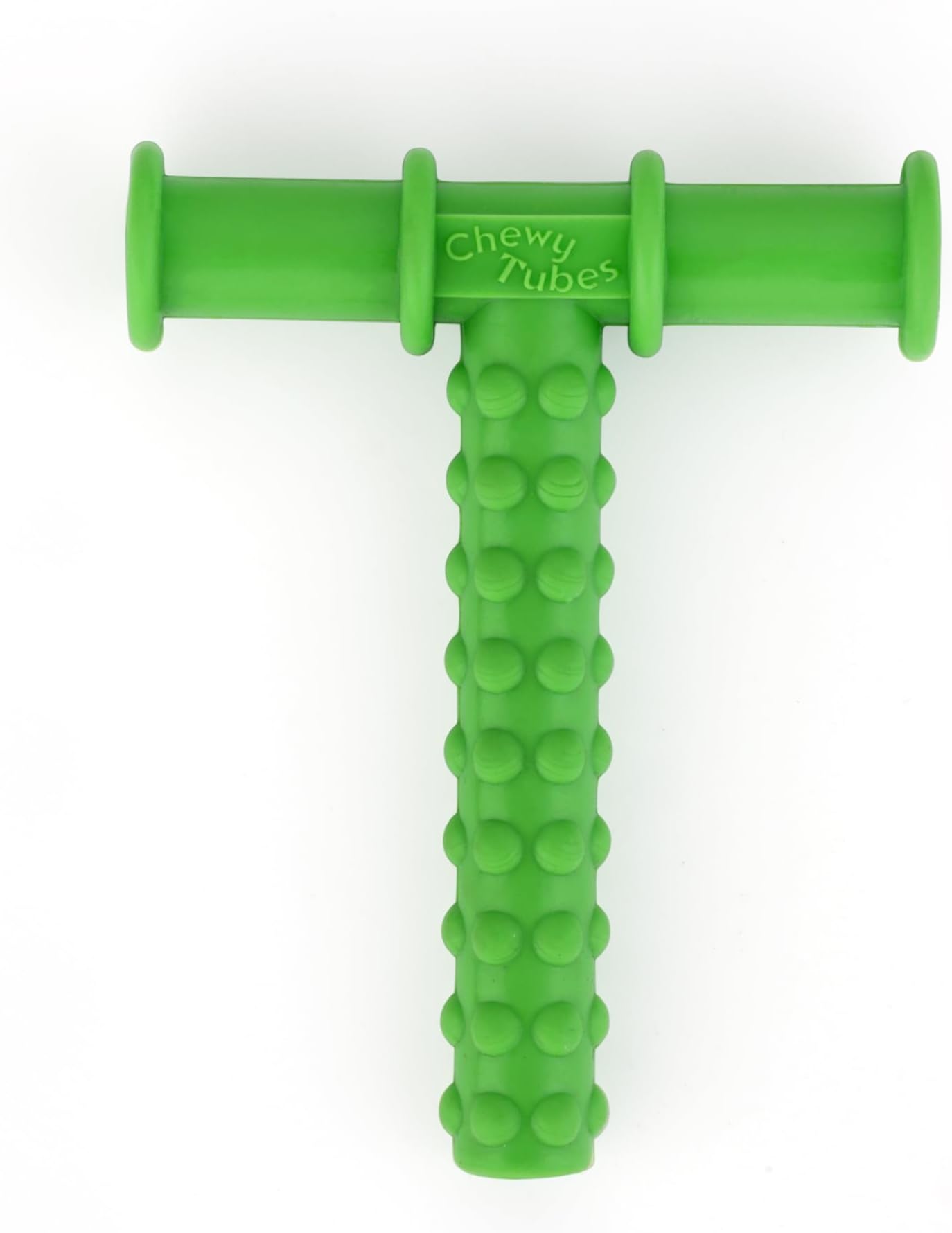 Chewy Tube (Green) for Oral Sensory Therapy | Non-Toxic Spiral Chewing Tube Teether for Children & Adults with Autism, ADHD