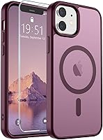 Vista 227 de SUPFINE - Funda magnética para iPhone 11, apta para MagSafe (protección contra caídas de grado militar, 10 pies), delgada, translúcida, a prueba