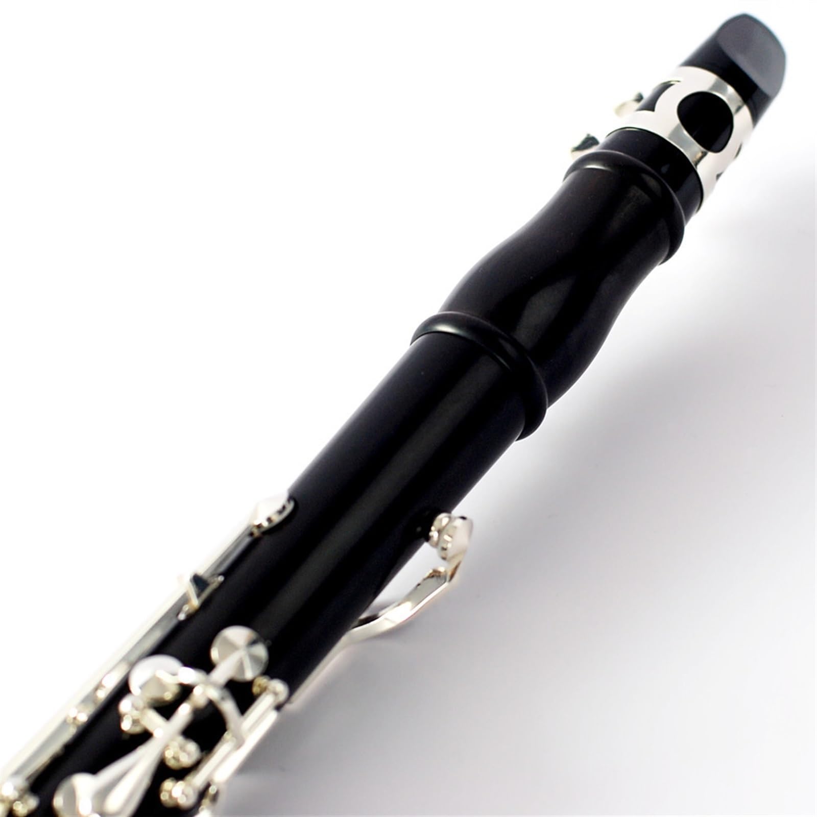 Klarinetteninstrument Klarinette Aus Versilbertem Ebenholz Mit G-Klappe Professionelle Performance-Klarinette Schwarzes Holzblasinstrument