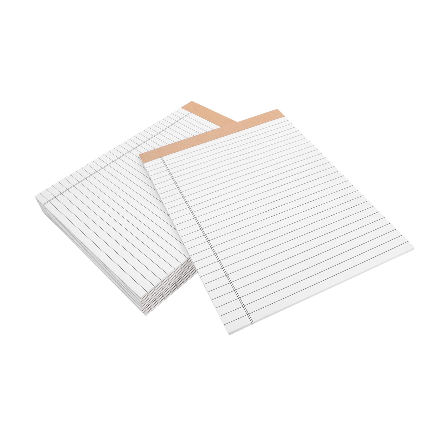 10 Blocchi Note Legali, Carta a Righe, 30 Pagine per Blocco, Doppia Stampa, Formato Tascabile, per Ufficio e Attività Quotidiane