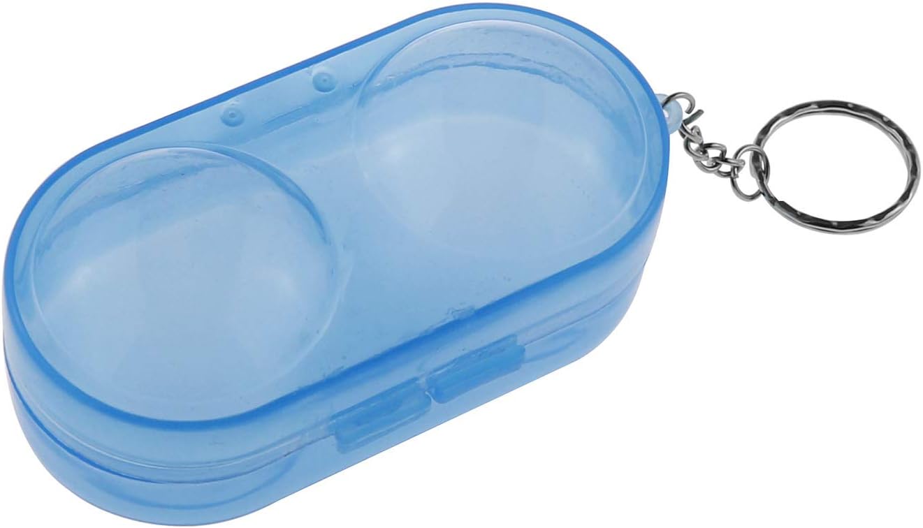 DGZZI Ping Pong Ball Storage Case 2PCS Blue Plastic Table Tennis Ball Container Box with Key Chain Ping Table Tennis Accessories : Sports & Outdoors