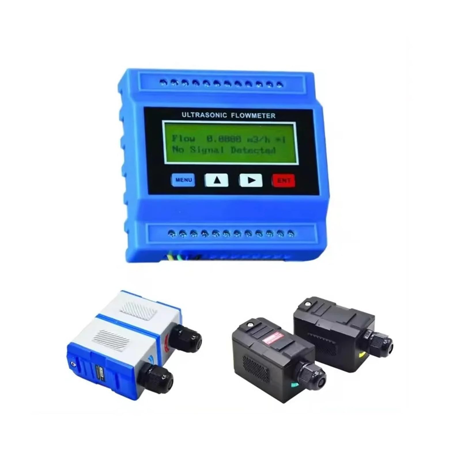 Caudalímetro ultrasónico digital TUF-2000M con transductor de abrazadera TS-2, TM-1 y TL-1. Comprobador de velocidad de agua opcional. Rango de medición DN15-6000 mm. Alta sensibilidad, bajo error(TUF