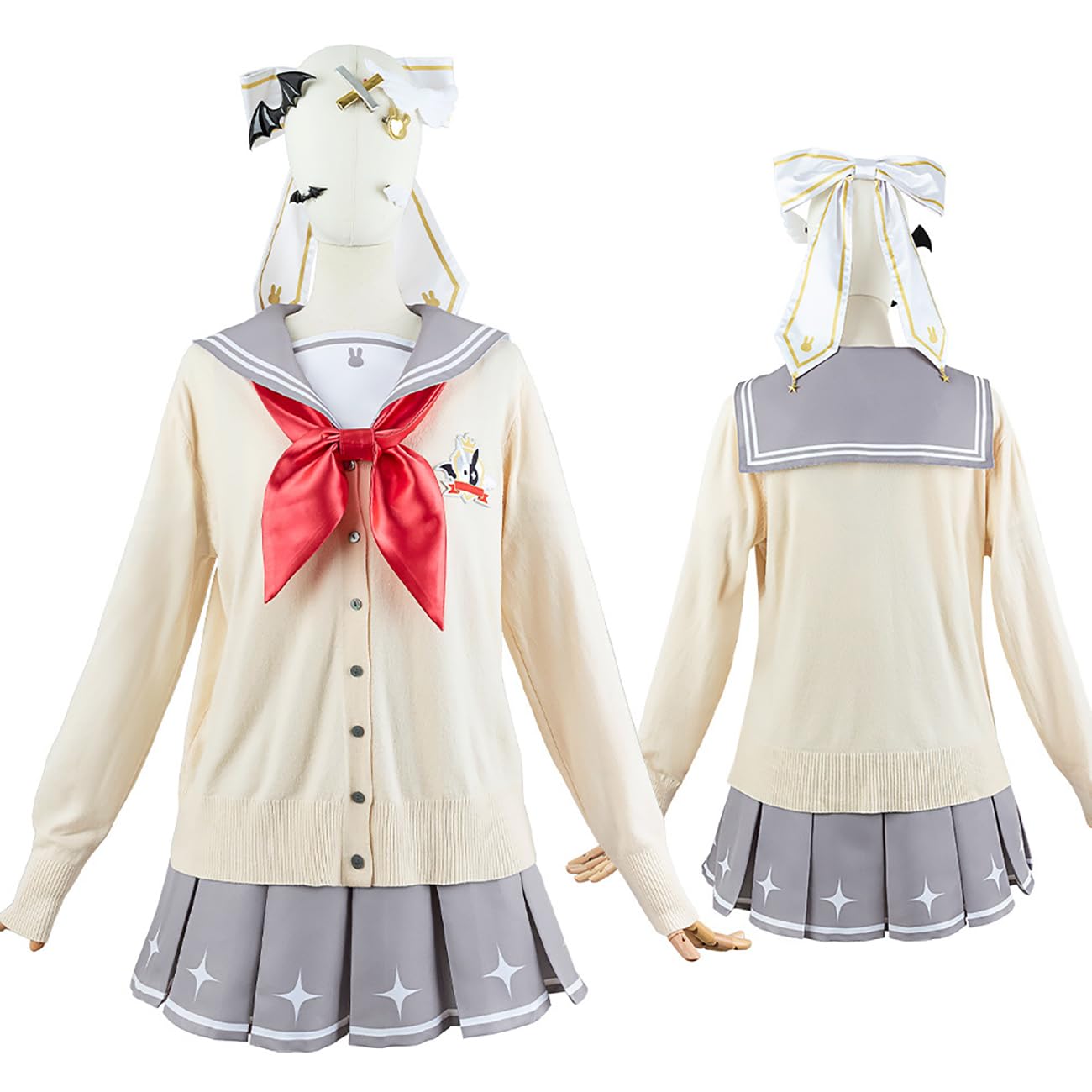 Amazon.co.jp: [HAOJEE]夜見れなコスプレ衣装 JK制服 常服 制服