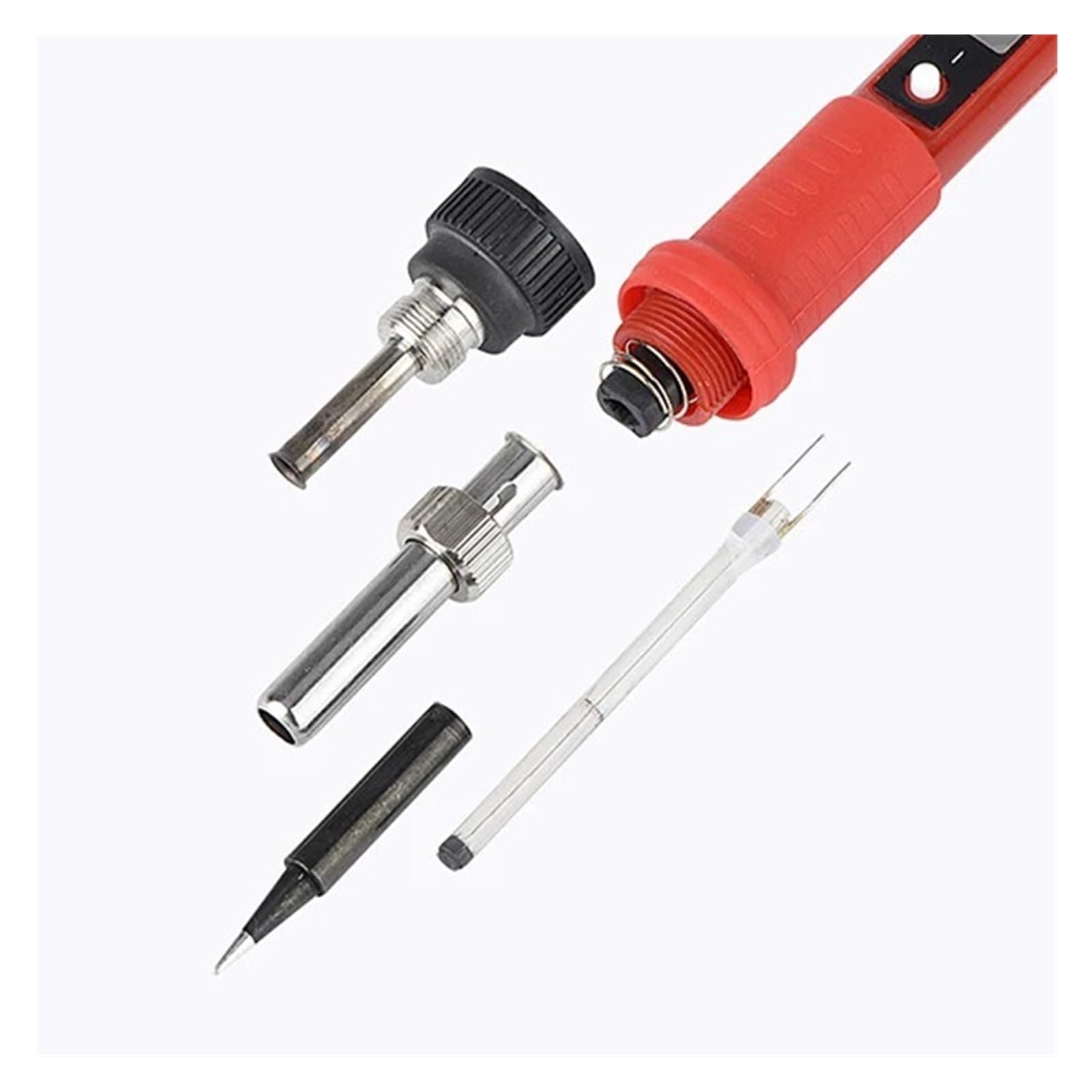 Zestawy Lutownicy 80W Regulowana Temperatura Multimetr Cyfrowy Auto RangingLCD Końcówki Lutownicze Narzędzia Do Lutowania Najlepszy Prezent(Red-02)