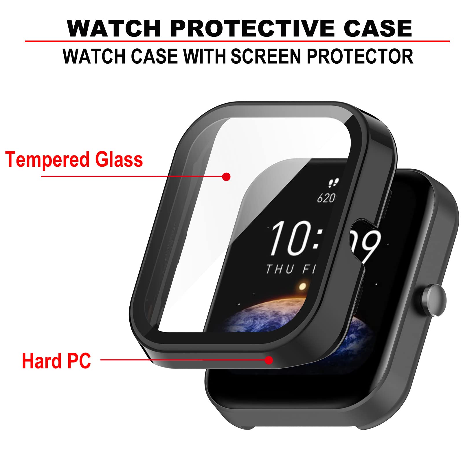 Case Amazfit Bip Glossy Amazfit Bip Pro 5-Pack Protective Case For