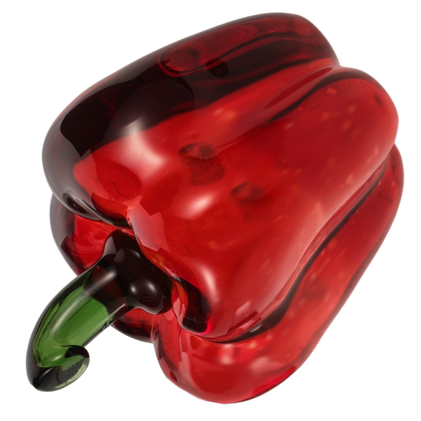 ABOOFAN 5 Pz Ornamenti di di cristallo peperoncino falso statua di peperoncino artificiale figurine di frutta da collezione figurina di peperone decorazione della scrivania rosso