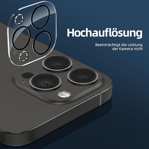 NEW'C für iPhone 13 Pro für Panzerglas (2 Stück) und Kamera Panzer Schutz Glas für Kameraschutz (2 Stück) - kratzfest - keine Luftblasen - extrem widerstandsfähig - 9H-Härteglas 13 Pro 6,1 Zoll Transparent - 2