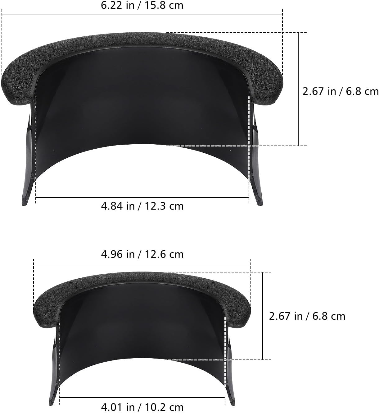 Garneck Pool Table Pocket Liners Set: 6pcs Billiard Pocket Replacement Frame Pool Table Accessories for Bar Recreational Plastic Black 4 Corner 2 Side Easy Installation