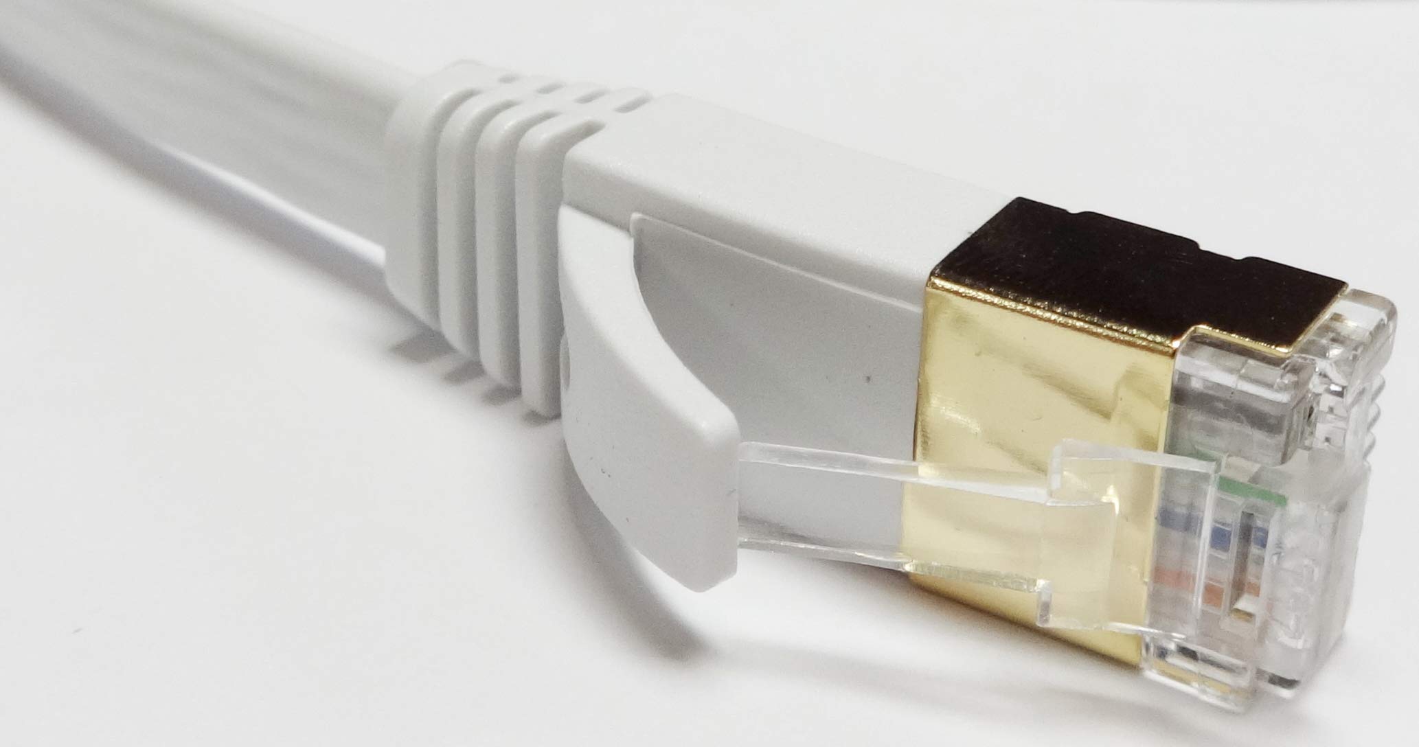 CDL Micro - Cavo di rete Ethernet LAN Gigabit, 4 x 10 m, RJ45, 10/100/1000 Mbit/s, piatto, switch, router, modem, patch panel, Access Point