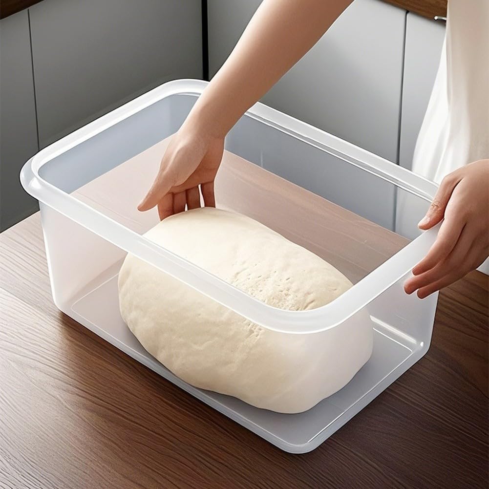 Contenitore Kimchi per trasparente per Fermentazione Probiotica - Barattolo Ermetico PP per Crauti Sottaceti Kefir 40x28cm