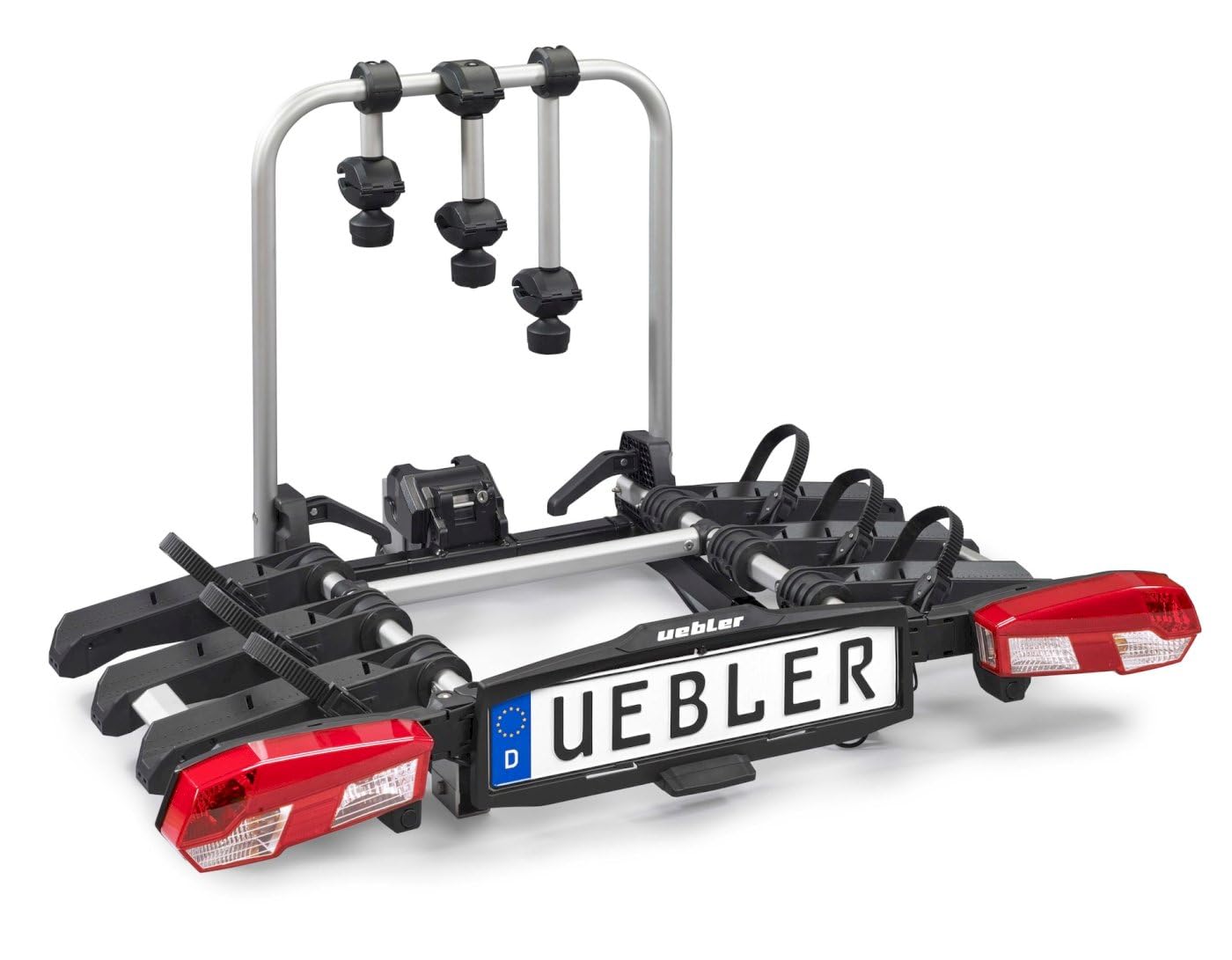 Uebler Heckträger H31 S 90° Abklappwinkel für Auto, 3 Fahrräder, 128 x 73 x 88 cm, 20 kg, max. 130 cm Achsabstand