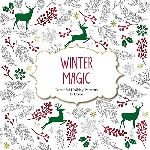 Winter Magic: Christmas Patterns to Color (Color Magic Series)