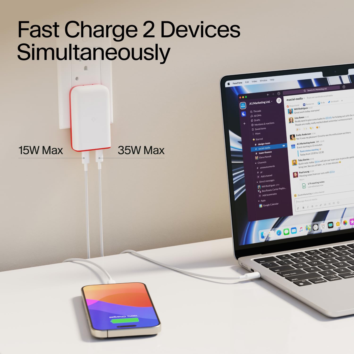 Twelve South PlugBug 50W USB-C caricab.parete d.viaggio Find My