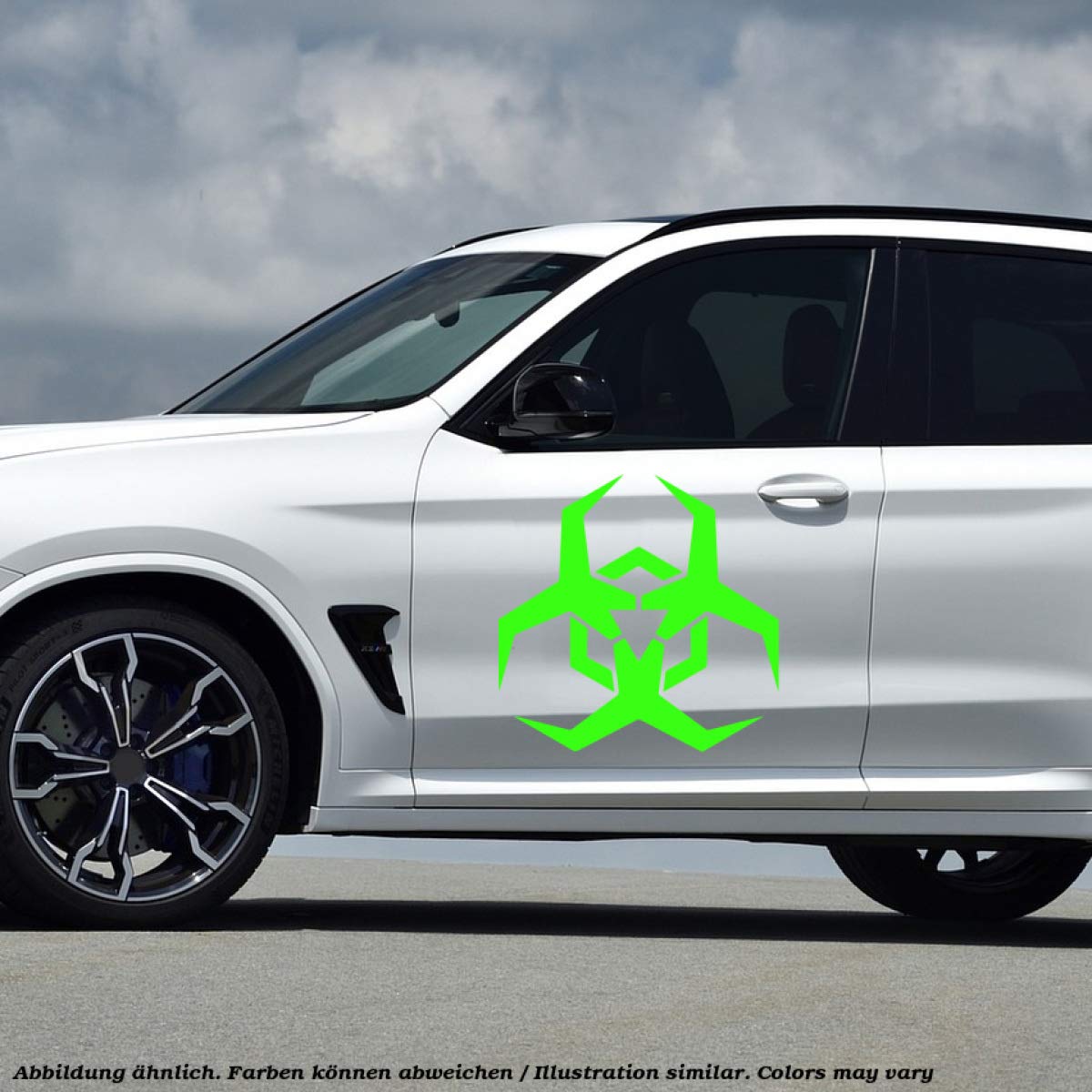 Malware Biohazard L 0191 (Nero Opaco) // Adesivo OEM JDM Style Vinyl Transfer