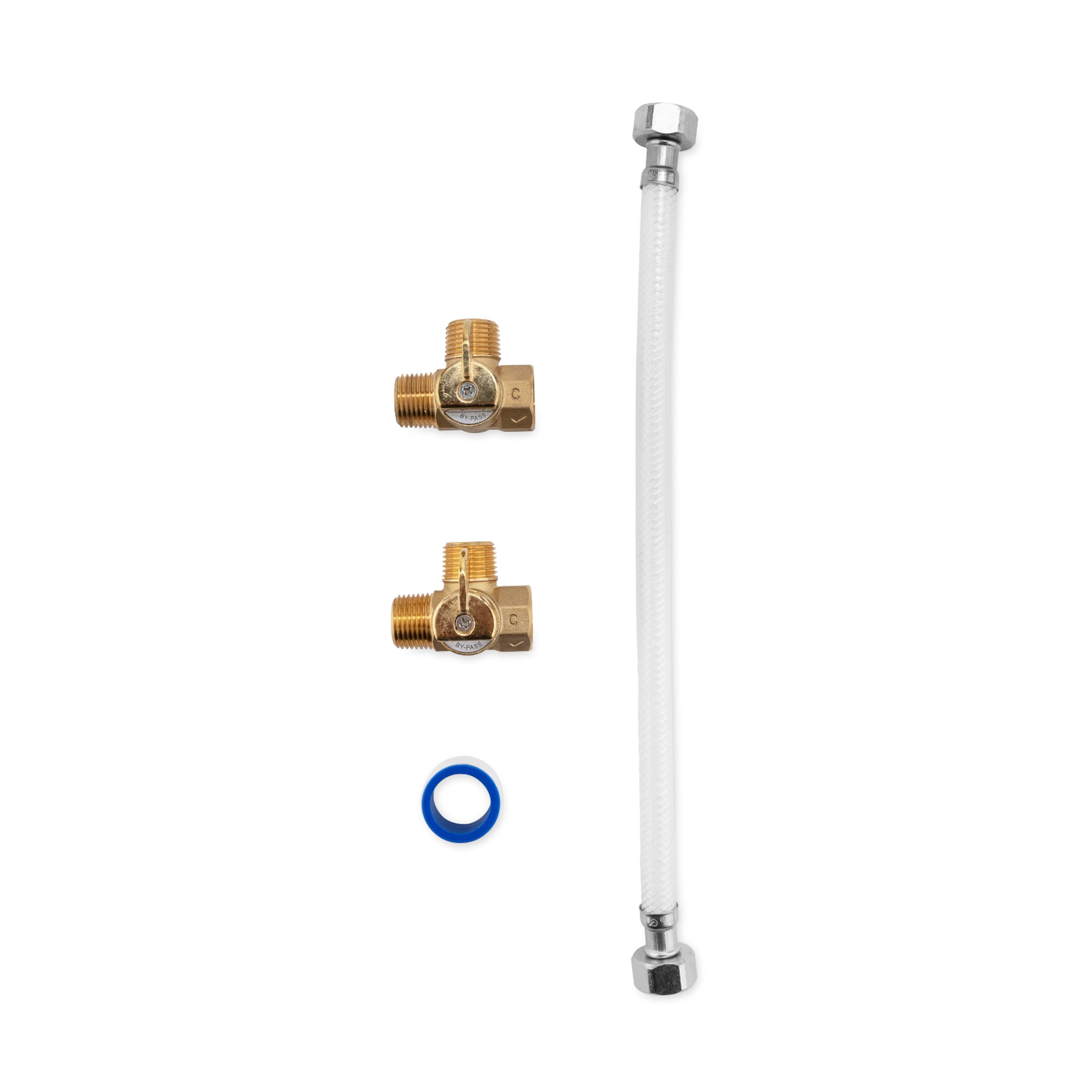Camco Kit de derivación de 12 Pulgadas | Tanques de 10 galones | Fabricado con Manguera Reforzada de Nailon y válvulas de latón duraderas | (35963)