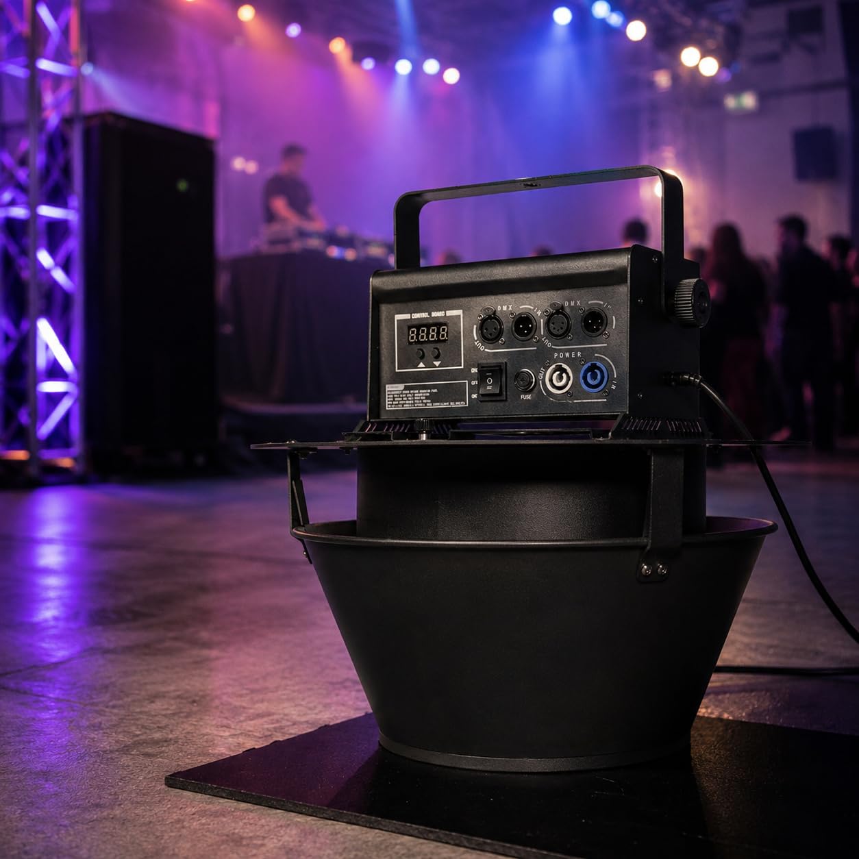 Akumulatorowa elektryczna wyrzutnia konfetti, elektryczna maszyna do konfetti dla DJ-ów, dyskotek, imprez weselnych i imprezowych