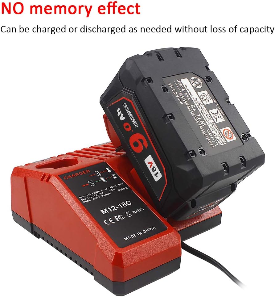 Bеѕt Prоmо AMICROSS 18V Battery 9.0Ah Compatible with M18 Milwaukee 2626-20, 2646-20, 2724-20, 2630-20, 2680-20, 48-59-1806, 2719-20, MLW273720, 2801-20, 2780-20 Blасk Frіdау Sаlе 2022 AMICROSS 18V Battery 9.0Ah Compatible with M18 Milwaukee 2626-20, 2646-20, 2724-20, 2630-20, 2680-20, 48-59-1806, 2719-20, MLW273720, 2801-20, 2780-20