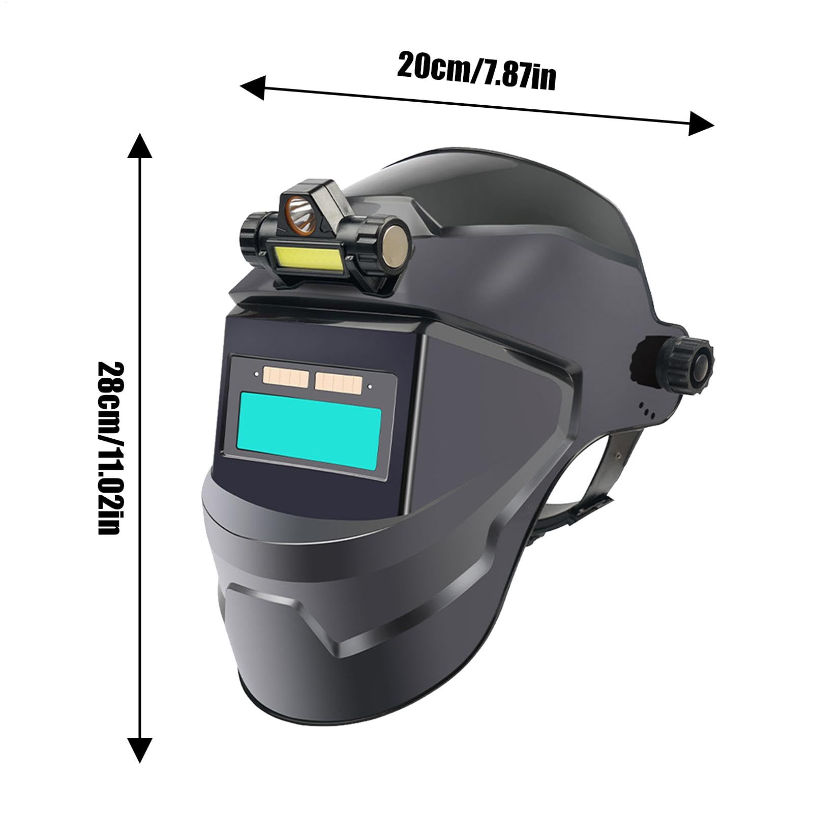 Casco de soldar - equipo de protección para soldar, capucha de soldar con oscurecimiento automático | Capucha de soldadura automática de color verdadero, equipo de soldadura transpirable para producci