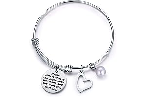 jvvsci Inspirational Gifts for Women: Never Underestimate the Difference You Made Bracelet