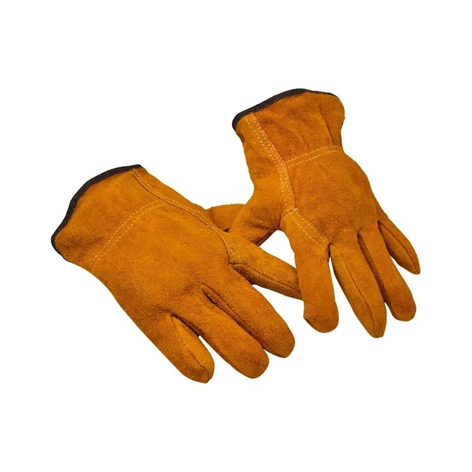 3/5/10 pares de guantes de trabajo de protección laboral cuero vacuno suave protección de seguridad for soldadura guantes de soldadura aislados resistentes al desgaste Aptos para hornos, chimeneas, so
