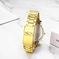 Vista 4 de JewelryWe Reloj de pulsera de cuarzo para hombre, con carga USB, resistente al viento, para el día de San Valentín