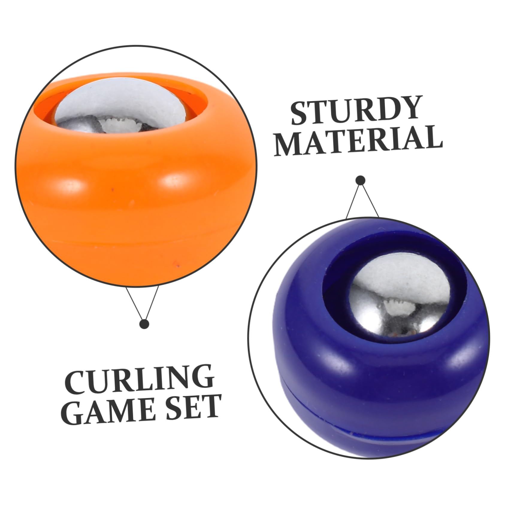 Toyvian Shuffleboard Zubehör und Bowlingpins 20 Stück mit Kleiner Tischcurling Bällen aus Pp Vielseitiges Sportgerät für Drinnen für Freizeit und Familienspiele