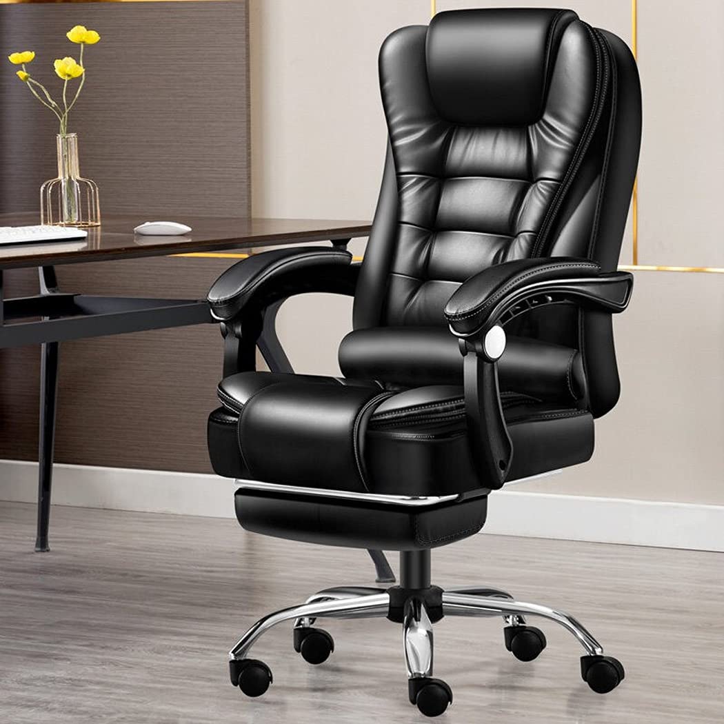Commercial Ergonomic High-Back Bonded Leather Executive Chair