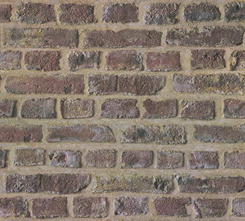 A.S. Création Brick Wallpaper Elements Non-Woven Wallpaper 10.05 m x 0.53 m Brown Red Beige Made in Germany 371611 37161-1 - Image 2