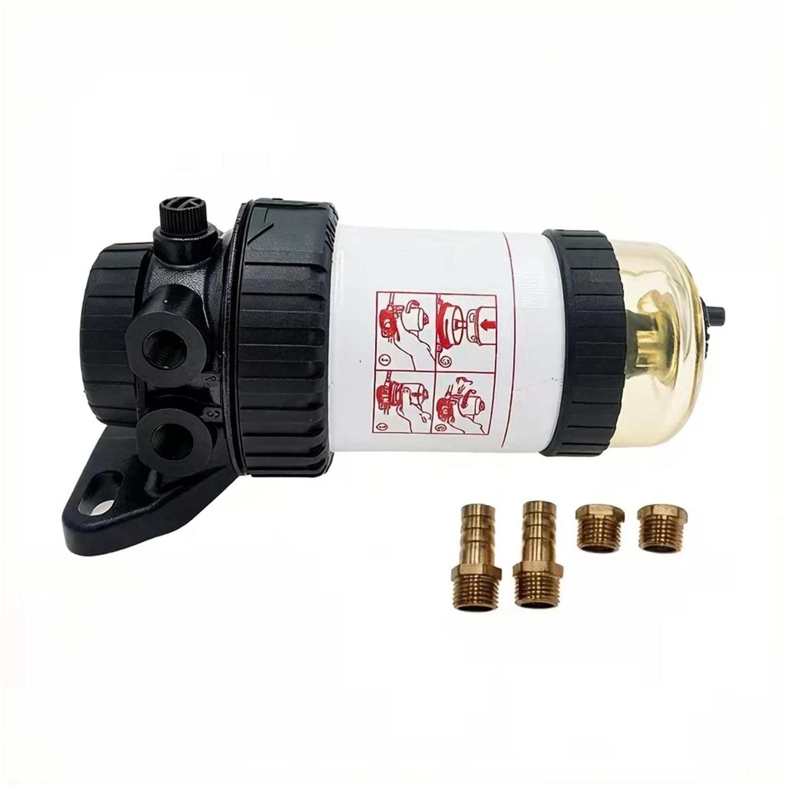 Filtro de combustible diésel 30 con separador de agua apto for el modelo 31863(Assembly)