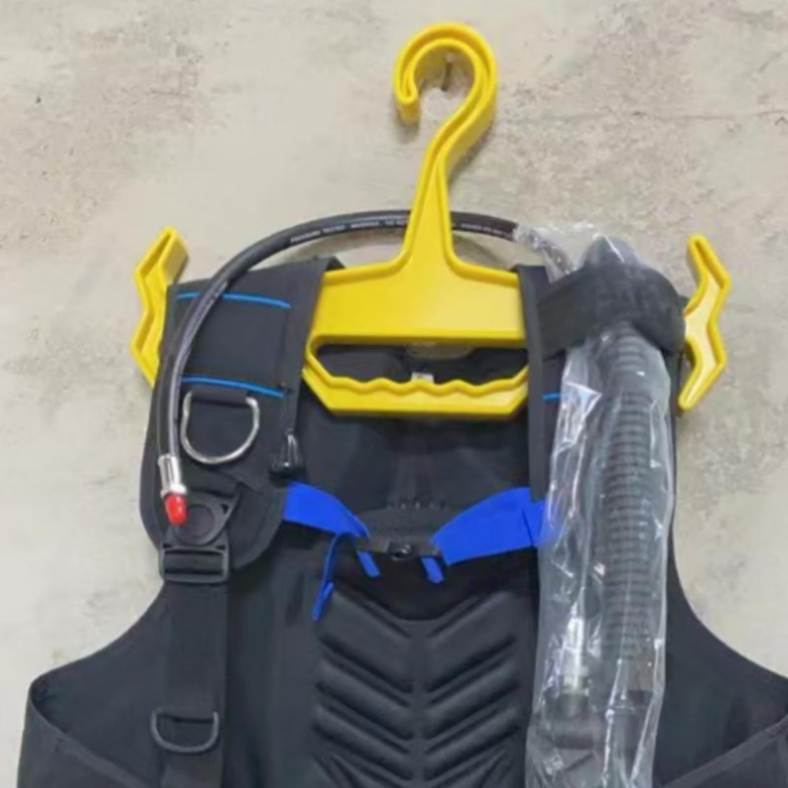 2 Pezzi Gruccia con Ganci Curvi, Giallo, Taglia Unica