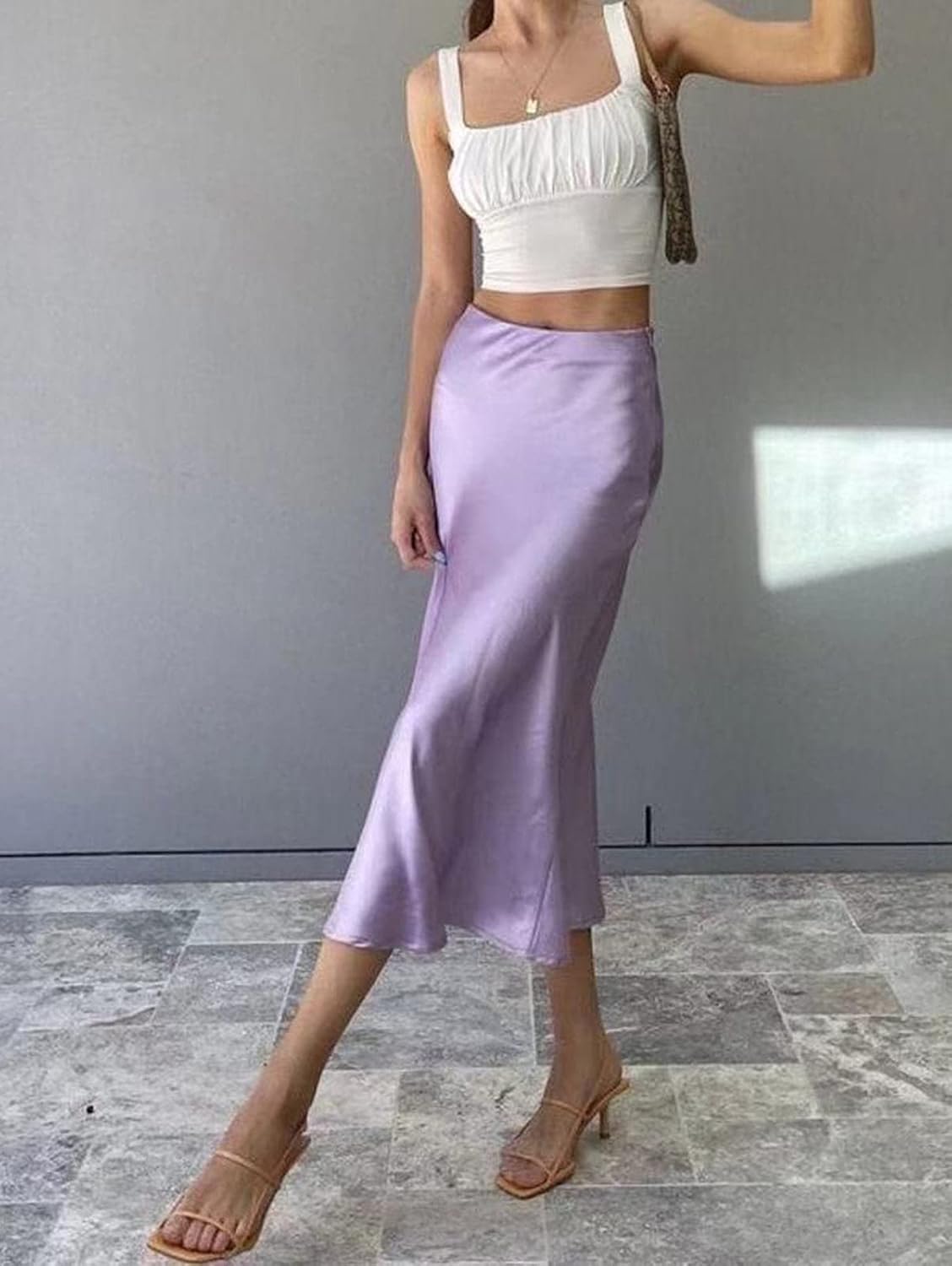 Women Crop Tank Top Sexy Square V Neck Double Lined Ruched Corset Cute Cropped Sleeveless Cami Summer Outfit Going Out Top - Image 5