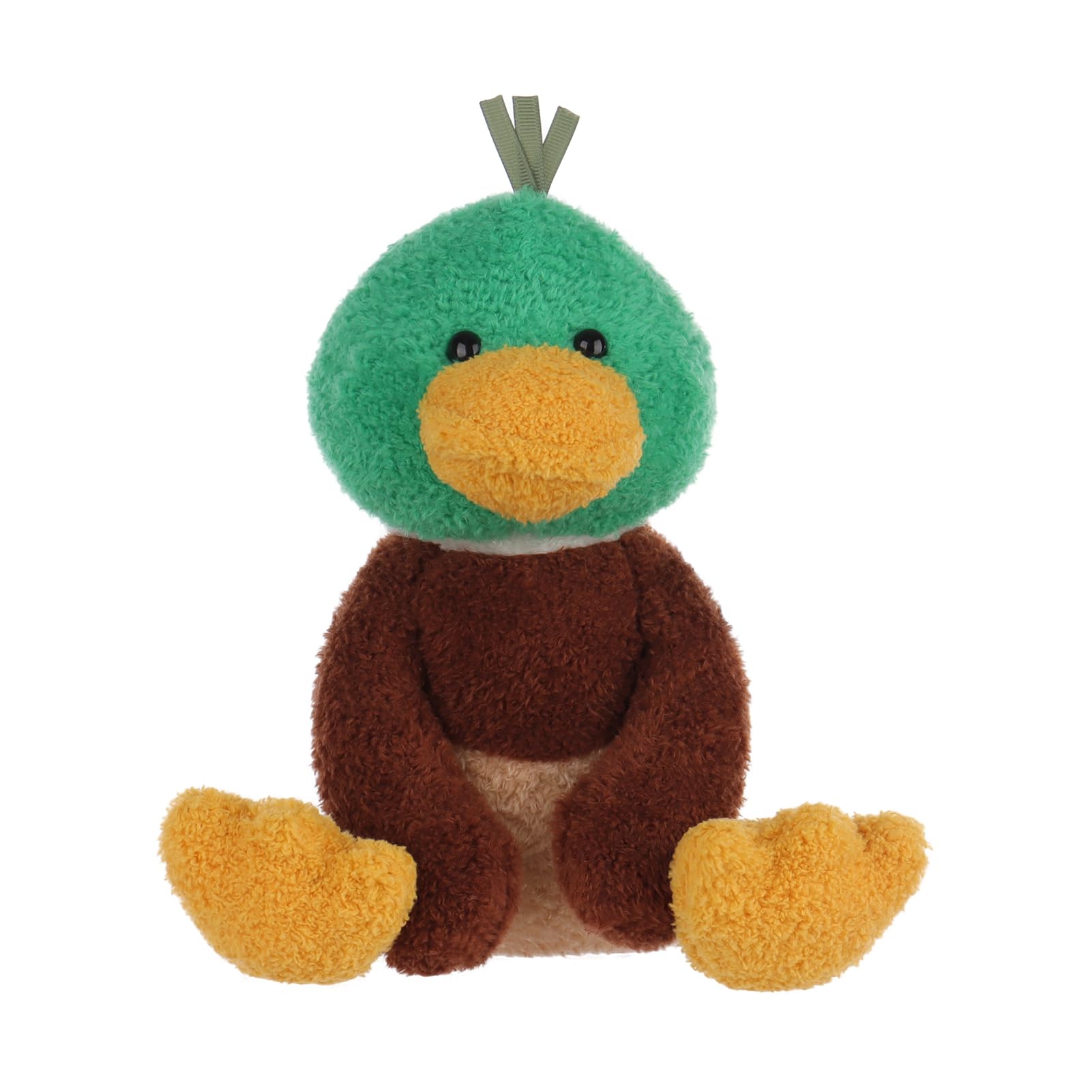 Apricot Lamb Velvet Mallard Duck Plushies Stuffed Animals for Kids, Soft Cute Plush Toys for Baby Girl and Boy, Fluffy Velvet Mallard Green
