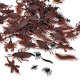 holzwurm spielzeug 🐜Realistisches Erscheinungsbild: Diese Plastik Wanzen werden entsprechend der tatsächlichen Größe, Form und Farbe des Insekts hergestellt. Die zarten Linien sind lebensecht und die echte Berührung fühlt sich wie ein echter Käfer an, der Ihre Freunde erfolgreich erschrecken kann!