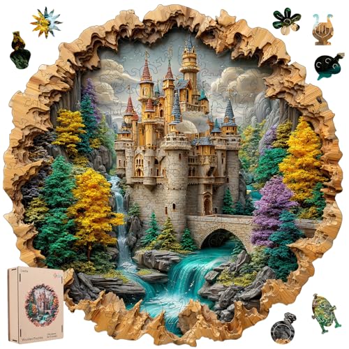 Majestic Autumn Castle Landscape Jigsaw Puzzle