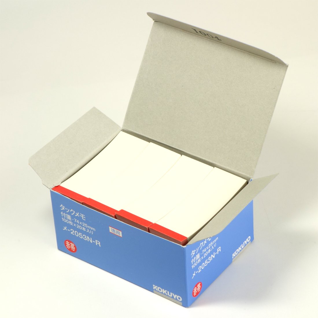 Amazon | コクヨ 付箋 タックメモ 20冊 赤帯 メ-2053N-R | 付箋