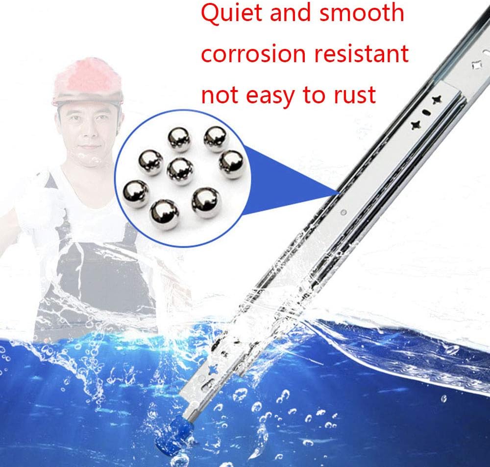 Heavy Duty Drawer Slides with Locking Function, Full Extension Drawer Runners, 265 lb Load Capacity, 30 Inch (75 cm) – Durable, Smooth-Glide, Easy Installation