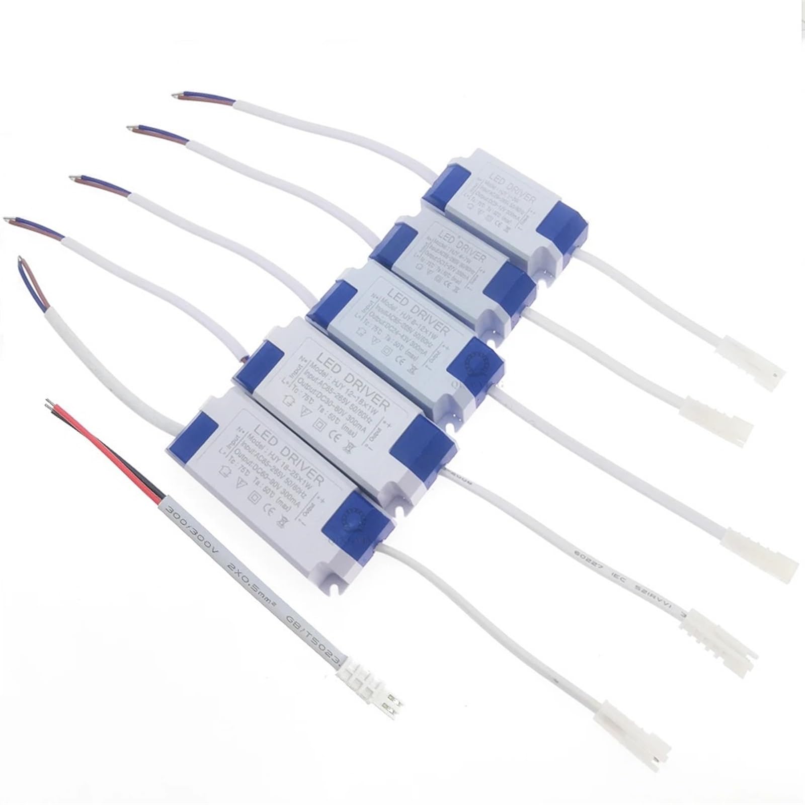 FCARUMIQP 10pcs 1W-36W 300mA LED Driver AC85-265V Input Voltage Constant Current Power Supply for Down Light Ceiling(4-7W)